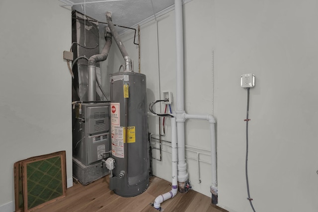 utilities featuring gas water heater