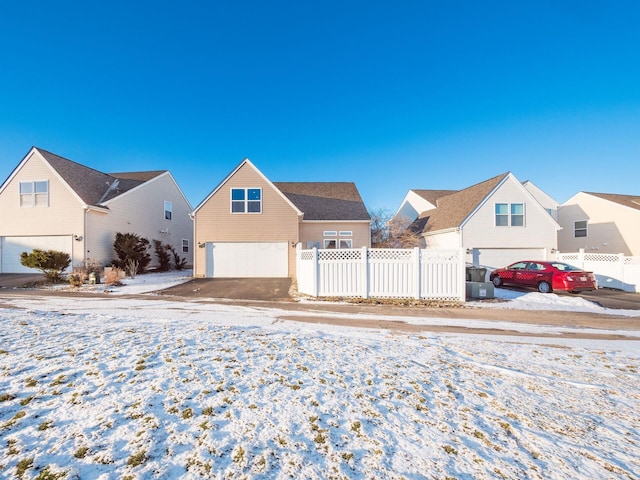 view of front of home featuring a garage