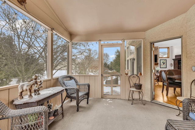 view of sunroom / solarium