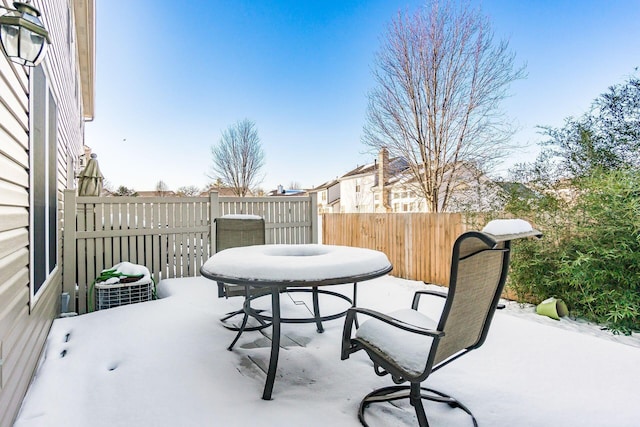 view of patio / terrace with central air condition unit