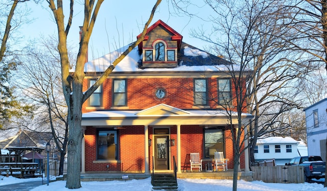 view of front of house with a porch