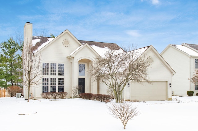 view of front of house featuring a garage