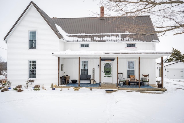 view of front of home featuring a porch