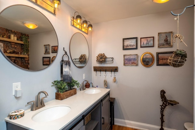 bathroom featuring vanity