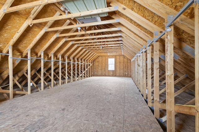 view of attic