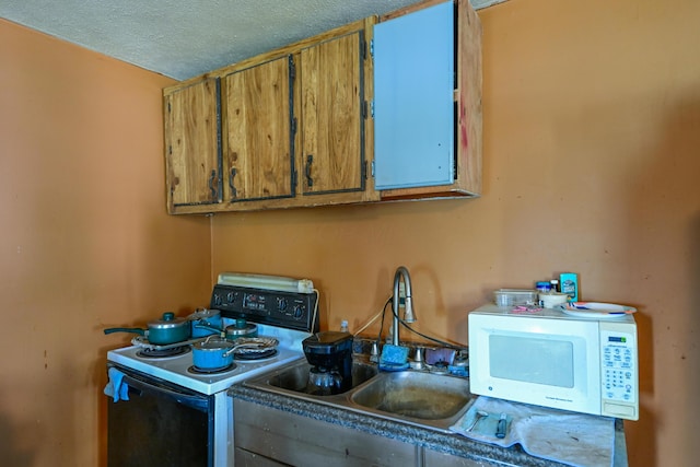 22 Fairlawn Ave, Glouster, OH 45732 - washroom featuring a sink and a textured ceiling