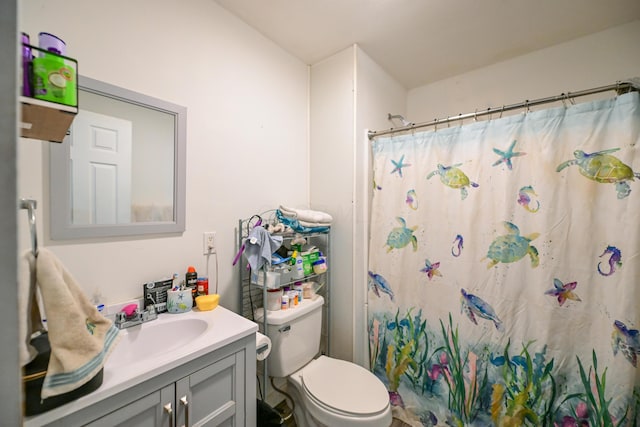 22 Fairlawn Ave, Glouster, OH 45732 - bathroom featuring vanity and a shower with shower curtain