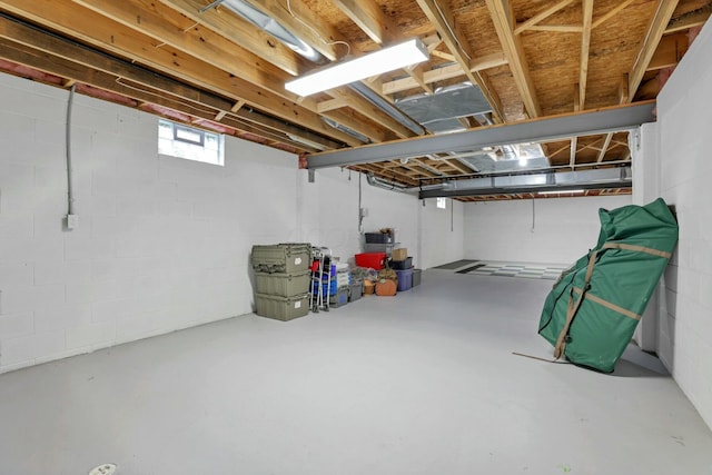 view of basement