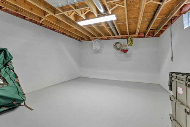 view of basement