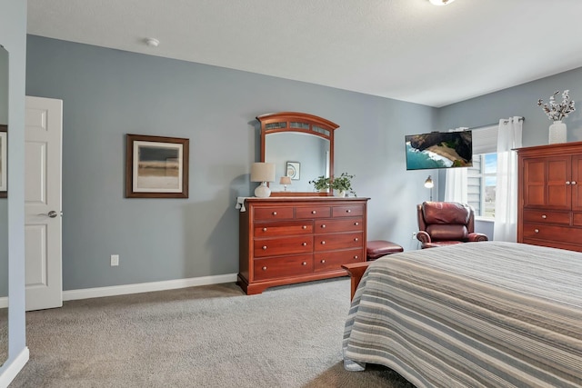 bedroom featuring carpet flooring