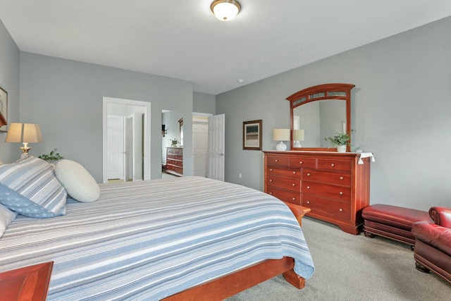 bedroom with carpet