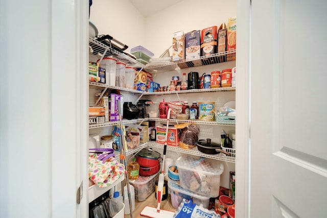 view of pantry