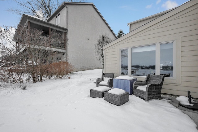 exterior space with a balcony