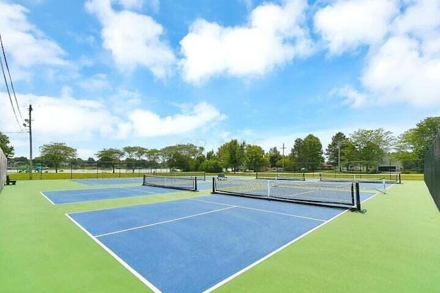 view of tennis court