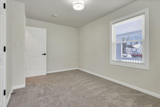 view of carpeted empty room