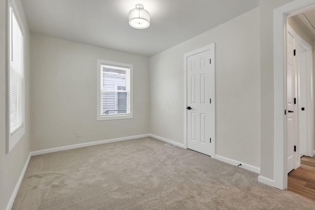 view of carpeted empty room