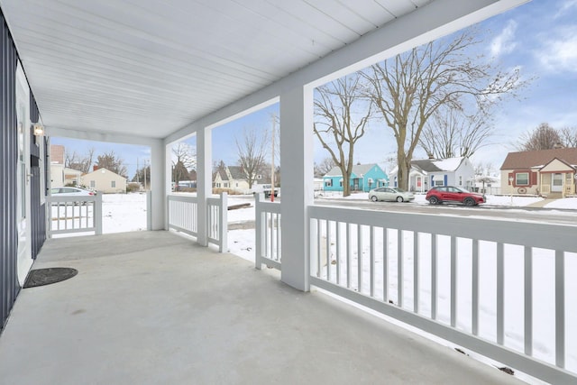 view of patio featuring covered porch