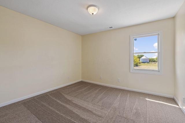 unfurnished room with carpet