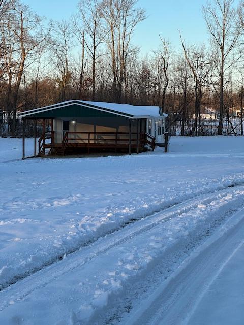 view of snowy yard