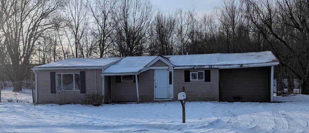 view of ranch-style house