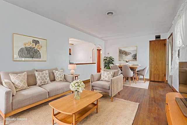 10 Main St, Orient, OH 43146 - living room with dark wood-type flooring