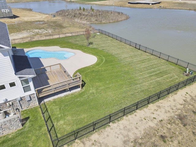 6764 Woodedge Ln, Hilliard, OH 43026 - bird's eye view featuring a water view