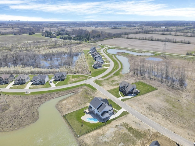 6764 Woodedge Ln, Hilliard, OH 43026 - aerial view with a residential view and a water view