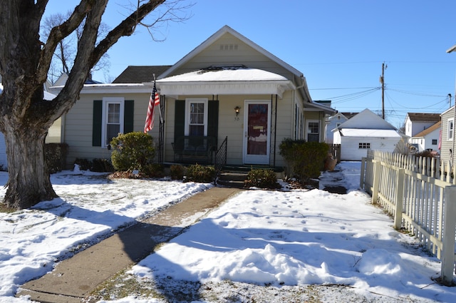 view of bungalow-style house