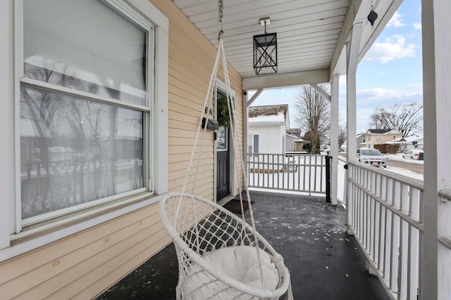 balcony with a porch