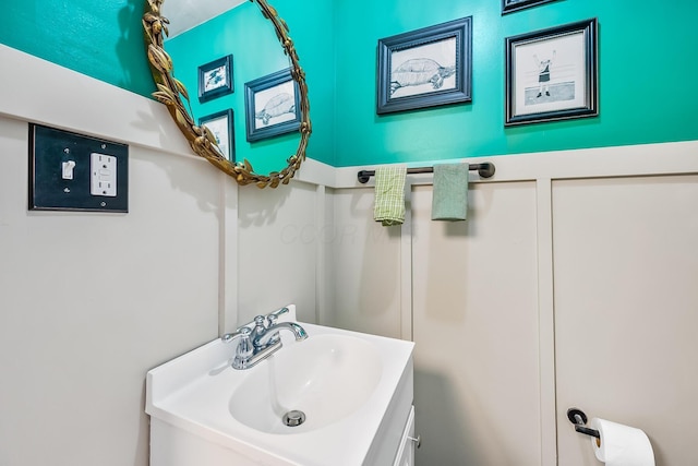 bathroom featuring vanity