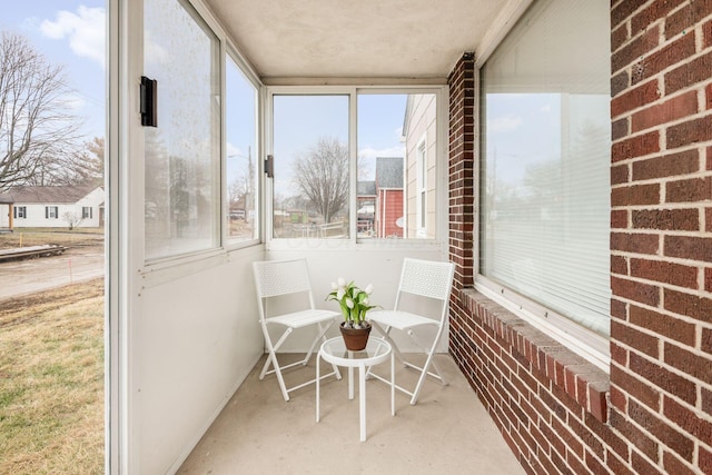 view of sunroom / solarium