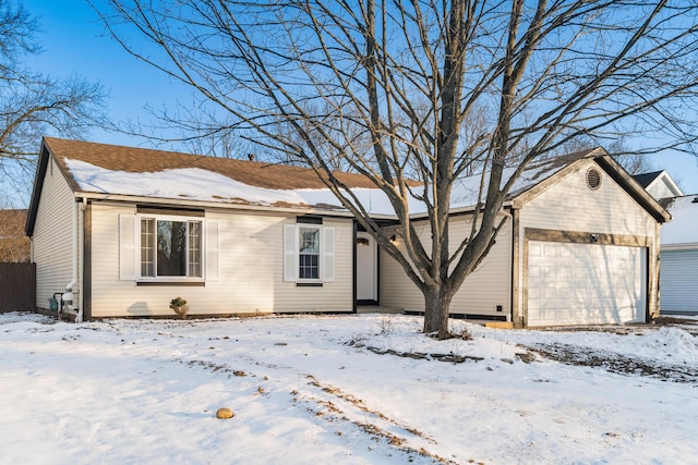 ranch-style house with a garage