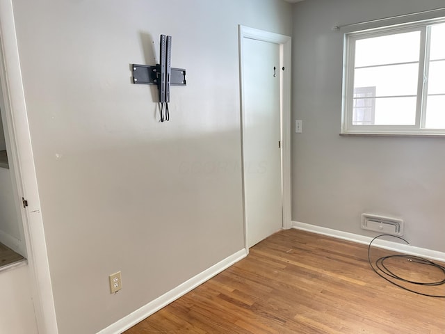 hall featuring light hardwood / wood-style floors