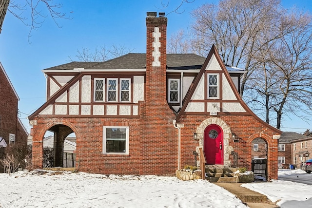 view of english style home