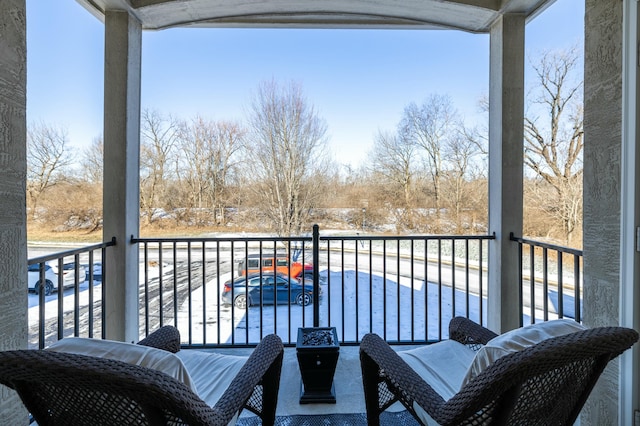 view of balcony