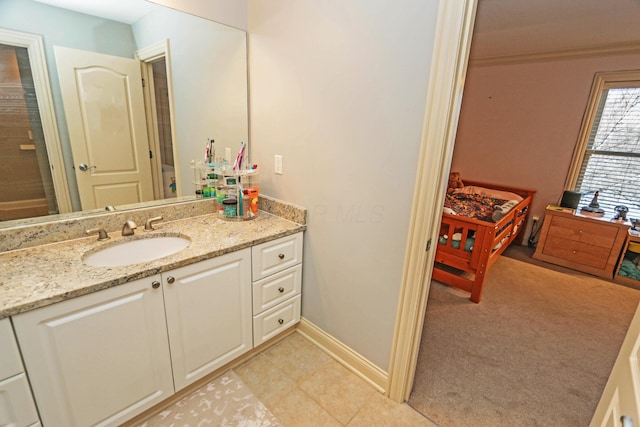 bathroom with vanity