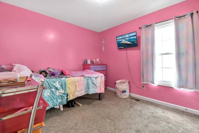 bedroom with carpet flooring