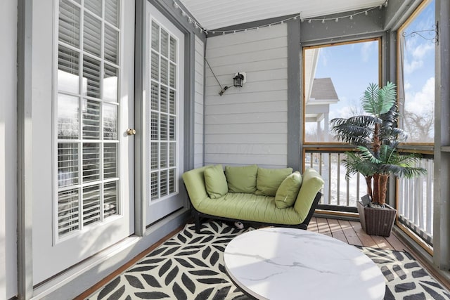 view of sunroom / solarium