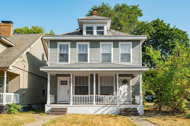 view of front facade with covered porch