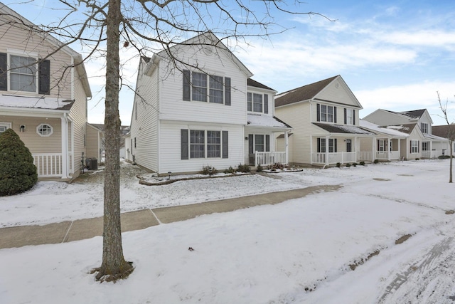 view of front property featuring cooling unit