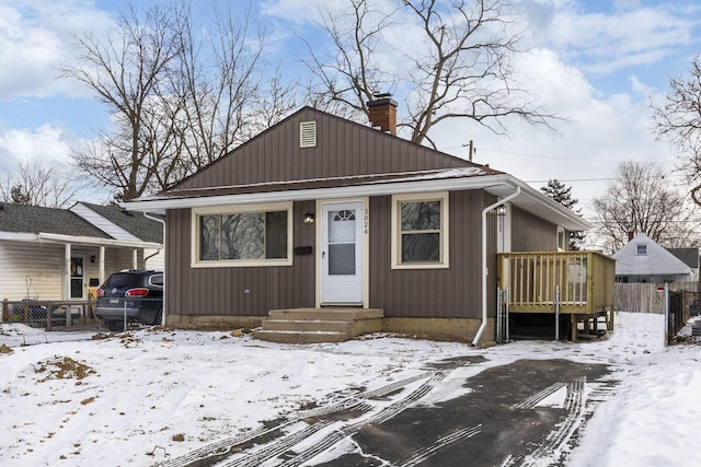 view of bungalow