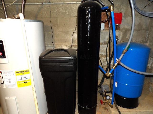 utilities featuring electric water heater