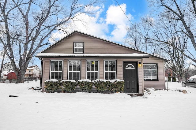 view of bungalow-style home