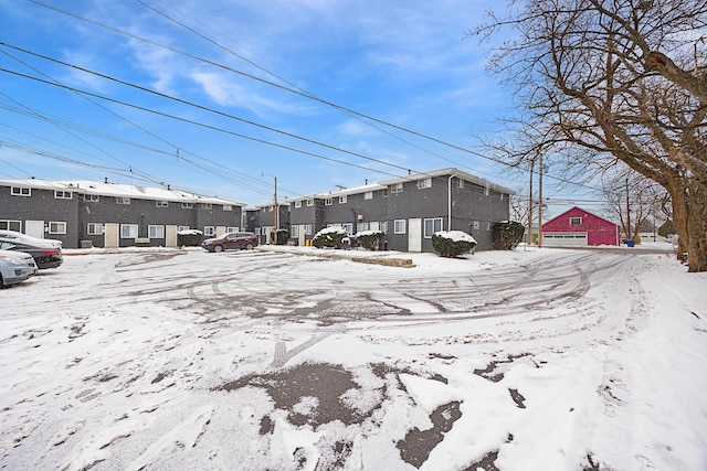 view of snowy yard