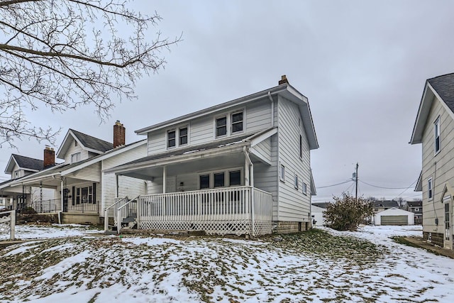 view of front of house with a porch