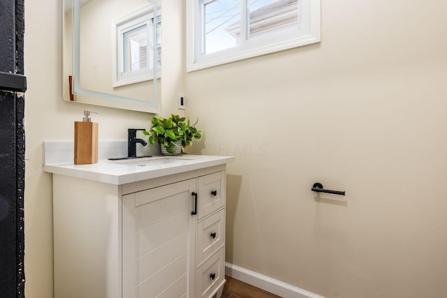 bathroom with vanity