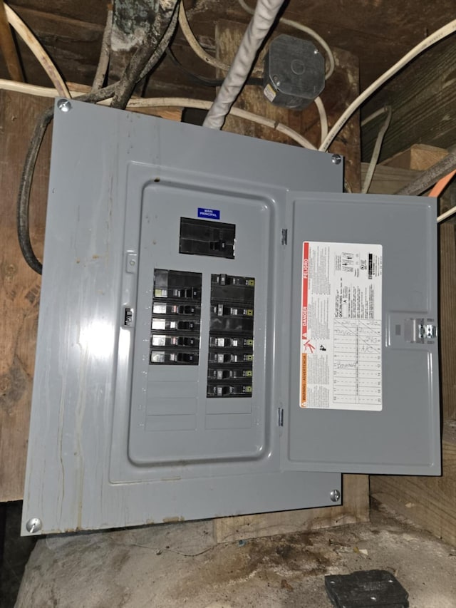 215 S Jefferson St, Galion, OH 44833 - utility room featuring electric panel