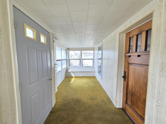 215 S Jefferson St, Galion, OH 44833 - sunroom featuring carpet and ornamental molding