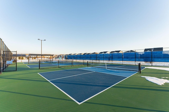 view of tennis court