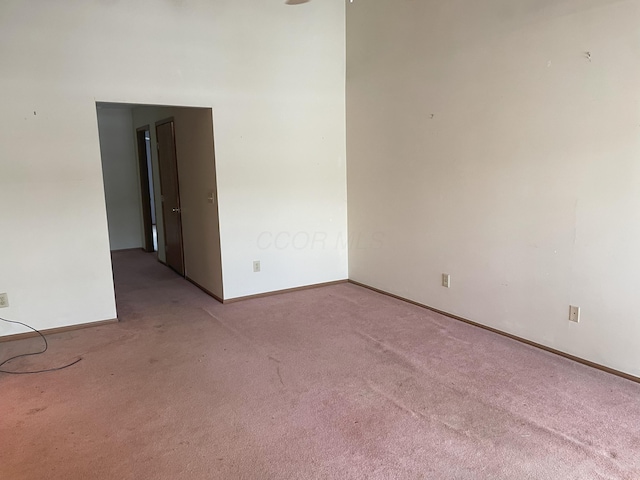 view of carpeted empty room